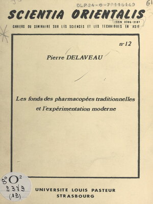 cover image of Les fonds des pharmacopées traditionnelles et l'expérimentation moderne